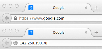 展示域名如何作为 IP 地址的别名